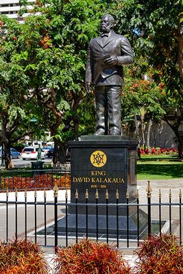 Statue of King David Kalakaua (1836-1891)
