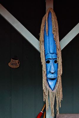 Mask, at Mountain Thunder Coffee Plantation, Kona