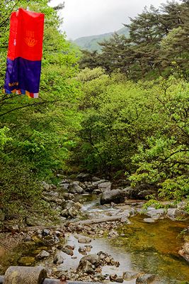 Along the path to Guryongsa Temple, in Chiaksan National Park