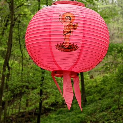 Lantern, along the path to Guryongsa Temple, in Chiaksan National Park