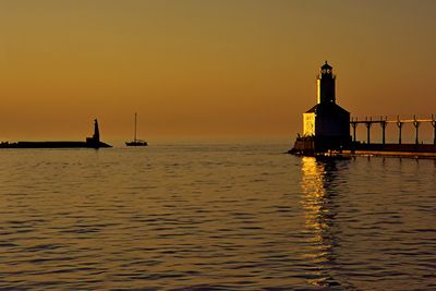 East Pierhead Lighthouse, at the golden hour