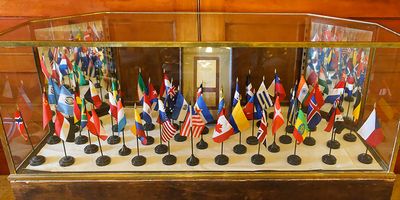 Flags of the Bretton Woods Conference participating nations