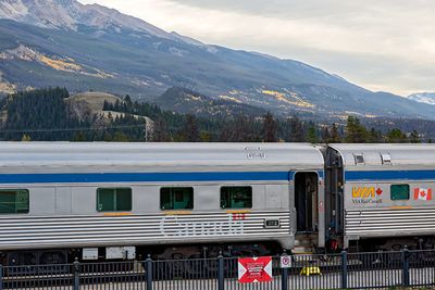 The VIA train at Jasper Railway Station