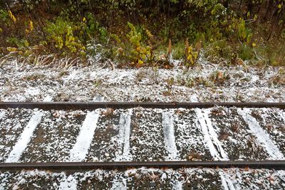 Snow on the tracks