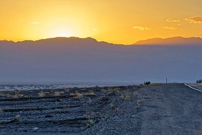 Sunset over the Panamint Range