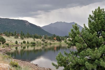 Thunder storm over the Rockies, viewed from Estes Park