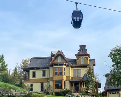 Victorian house under gondola