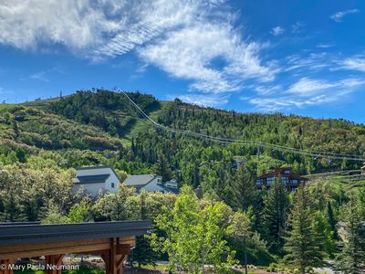 View of ski resort from condo