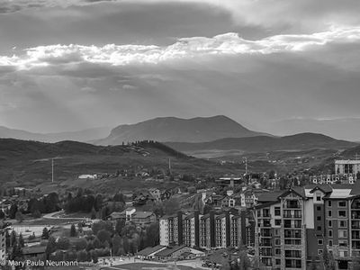 Sun rays on the sleeping giant