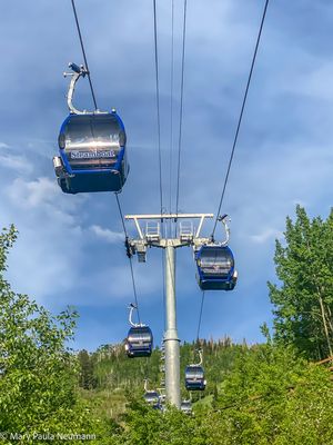 Gondolas in the spring