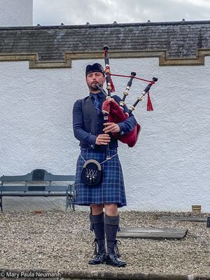 Bagpiper at Blair Castle