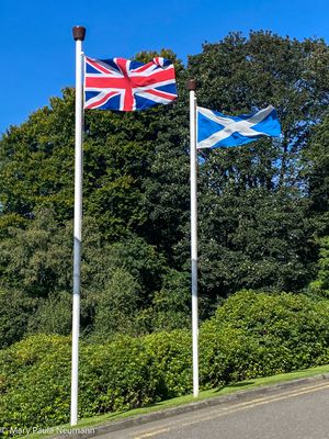 British and Scottish flags