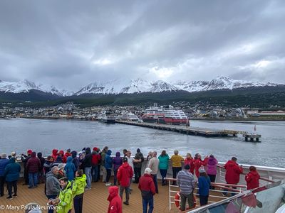 Departing from pier in Ushuaia