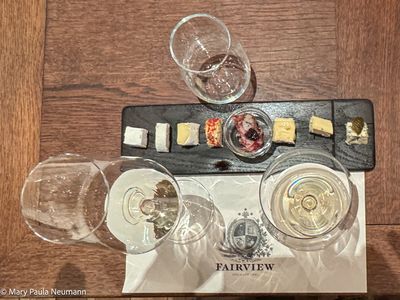 Wine tasting at Fairview Winery