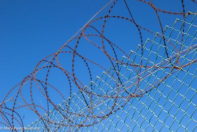 Barbed wire at Robben Island Prison