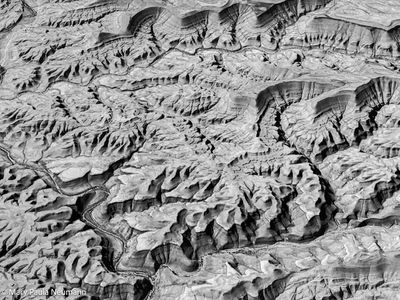 Namibian landscape from the air - Fish Creek Canyon