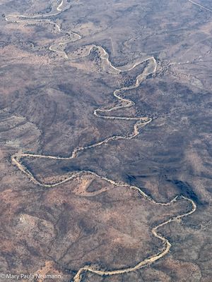 Namibian landscape from the air