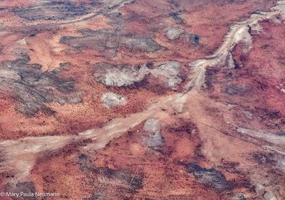 Namibian landscape from the air