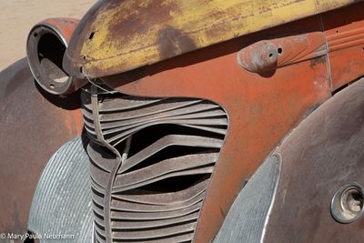 rusted out old car