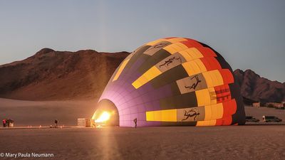 inflating balloon