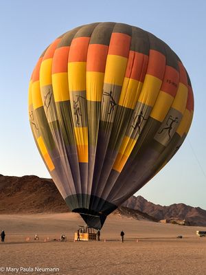 inflating balloon