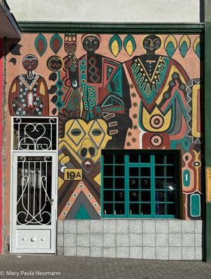 colorful storefront in Swakopmund