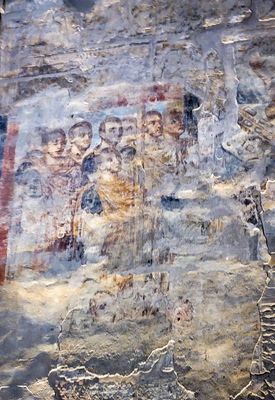 Painting of last supper at Luxor temple