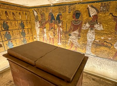 King Tut's sarcophagus
