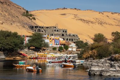 Nubian village and boats