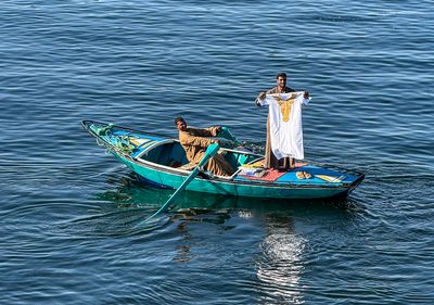 selling wares from the water