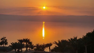 Sunset over the Dead Sea