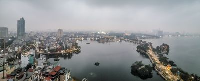 View from Pan Pacific hotel rooftop Hanoi