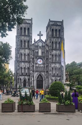 St. Joseph Cathedral in French Quarter of Hanoi