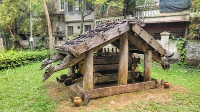 Above ground tomb at Ethnology Museumm in Hanoi