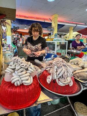 animal body parts at market
