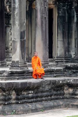 Monk at Angkor Wat
