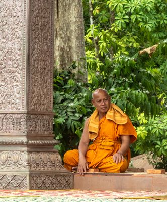 Monk at Angkor Thom