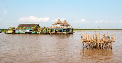 Floating village on Tonle Sap Lake