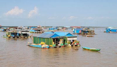 Floating village on Tonle Sap Lake