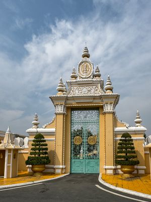 Gate at Royal Palace in Phenom Penh