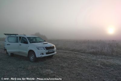 Misty sunrise near Ndudvar