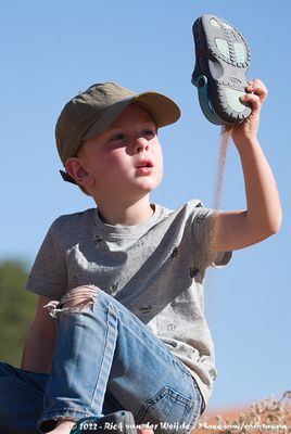 Rens having sand fun