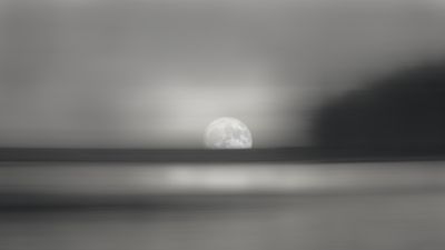 Moon Rise Over Lake