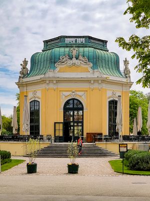 Kaiserpavillion.  Lunch at the restaurant at the zoo's center.