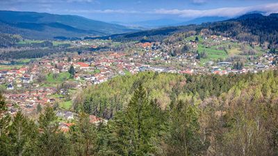 View from the silver mine in the Bavarian Forest.