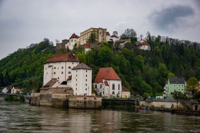 Passau, Germany. Confluence of the Danube, the Inn, and the Ils rivers.