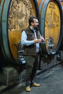 Vintner at the Davino winery in Nordheim am Main.