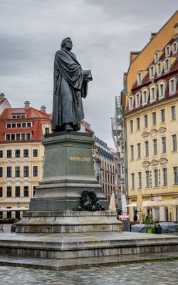 Statue of Martin Luther in Dresden