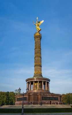 Victory Column, Berlin, from 1864 commemorating Prussian victories in several wars.