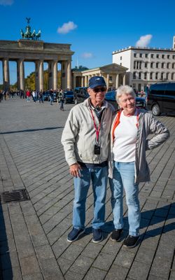 Ron and Cathy at the Brandenburg gate